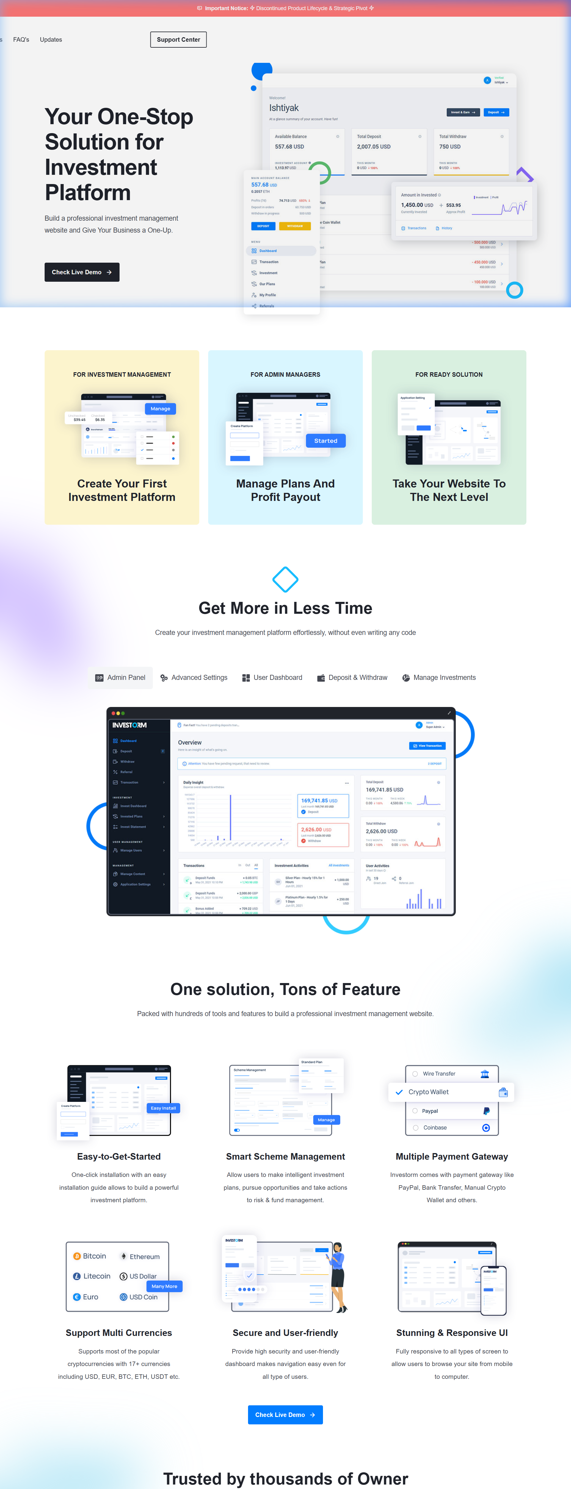 Investorm Platform